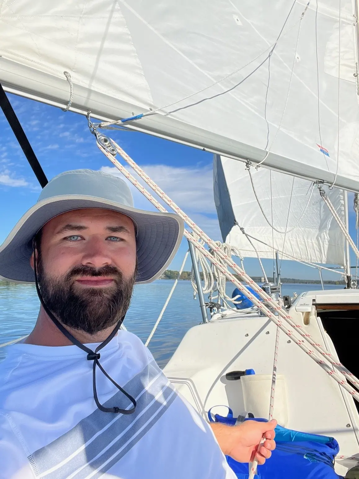Clean interior seating and polished boat surfaces after detailing